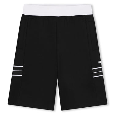 BOSS Short para niño y adolescente negro